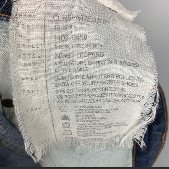 Current Elliot Leopard print jeans - Picture 9 of 9